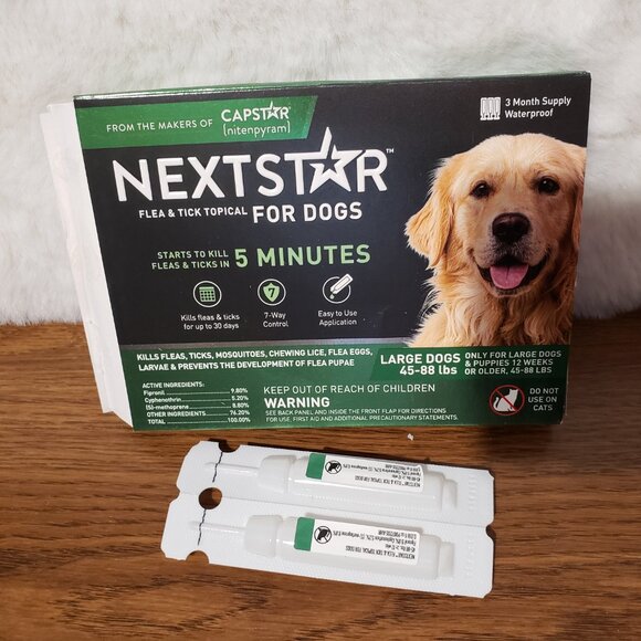 Nextstar For Dogs 45 - 88 lbs Flea Tick Topical 2 doses - Picture 2 of 5